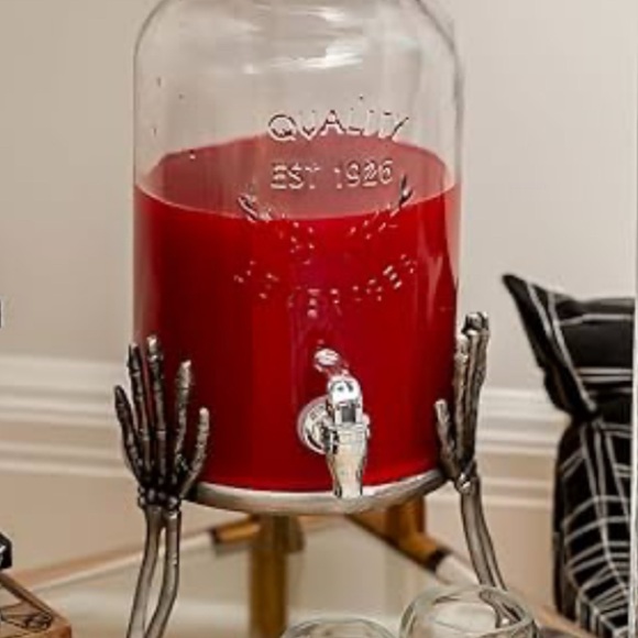Pottery Barn Skeleton Drink Dispenser Stand - Picture 2 of 5
